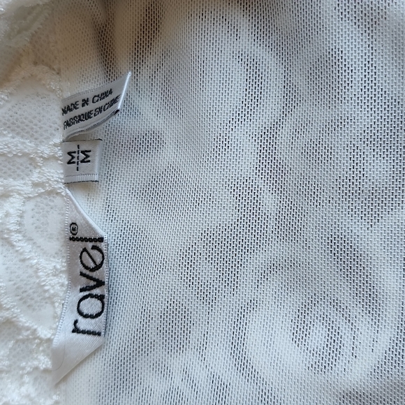 (M) Ravel Vintage Stretchy Lace  Overlay Ultra Flattering Fitted Old Fashioned - Picture 4 of 8